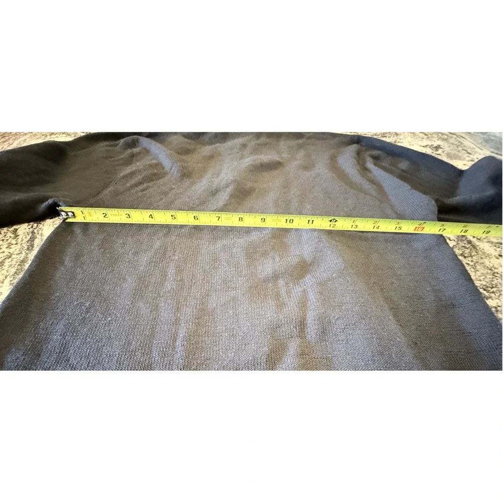 Woolpower 200 Merino Wool Quarter Zip Base Layer Top Black Large Sweden Made